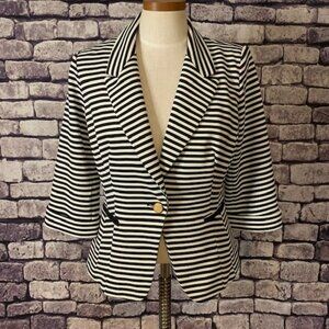 Luii Black & White Jacket Size Small